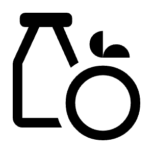 Grocery Icon from Outlined Line - Material Symbols Set