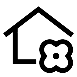 Home And Garden Icon from Sharp Line - Material Symbols Set