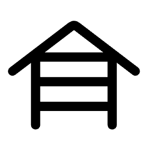 House Siding Icon from Rounded Line - Material Symbols Set