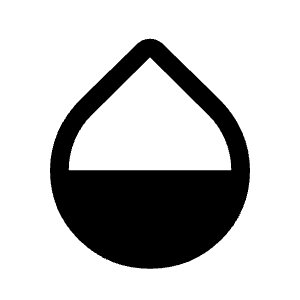Humidity Mid Fill Icon from Sharp Fill - Material Symbols Set