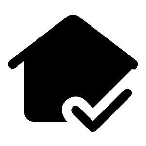 In Home Mode Fill Icon from Rounded Fill - Material Symbols Set