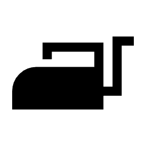 Iron Fill Icon from Sharp Fill - Material Symbols Set