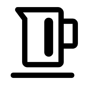 Kettle Icon from Rounded Line - Material Symbols Set