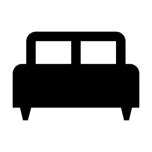 King Bed Fill Icon from Outlined Fill - Material Symbols Set