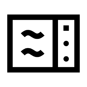 Microwave Icon from Sharp Line - Material Symbols Set