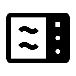 Microwave Fill Icon from Outlined Fill - Material Symbols Set