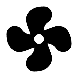 Mode Fan Fill Icon from Sharp Fill - Material Symbols Set