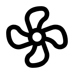 Mode Fan Icon from Sharp Line - Material Symbols Set