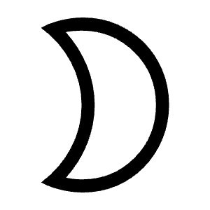 Mode Night Icon from Sharp Line - Material Symbols Set