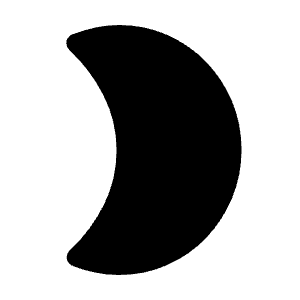 Mode Night Fill Icon from Rounded Fill - Material Symbols Set