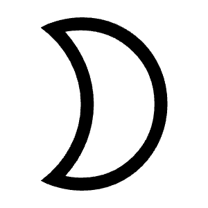 Mode Night Icon from Outlined Line - Material Symbols Set