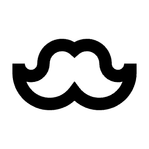 Moustache Icon from Sharp Line - Streamline Material Free Set