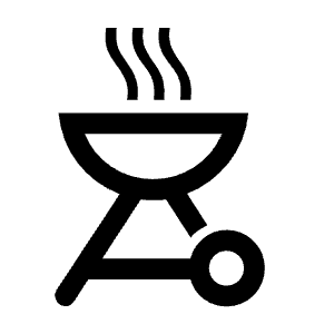 Outdoor Grill Icon from Outlined Line - Material Symbols Set