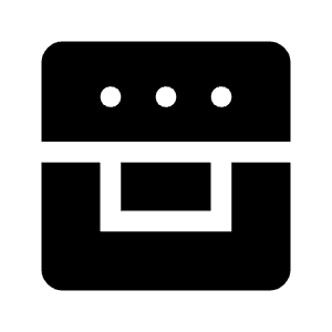 Oven Gen Fill Icon from Rounded Fill - Material Symbols Set