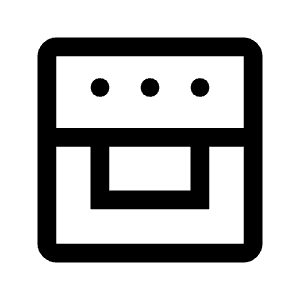 Oven Gen Icon from Sharp Line - Material Symbols Set