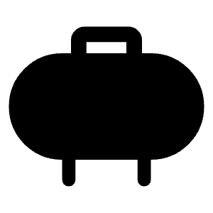 Propane Fill Icon from Rounded Fill - Material Symbols Set