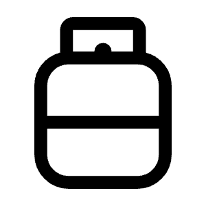 Propane Tank Icon from Outlined Line - Material Symbols Set
