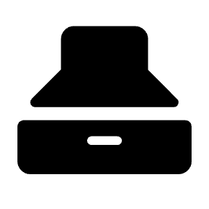 Range Hood Fill Icon from Rounded Fill - Material Symbols Set