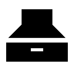 Range Hood Fill Icon from Sharp Fill - Material Symbols Set