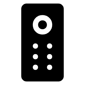 Remote Gen Fill Icon from Sharp Fill - Material Symbols Set
