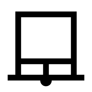 Roller Shades Closed Icon from Outlined Line - Material Symbols Set