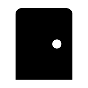 Sensor Door Fill Icon from Outlined Fill - Material Symbols Set