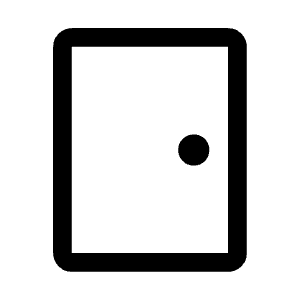 Sensor Door Icon from Rounded Line - Material Symbols Set