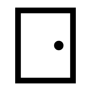 Sensor Door Icon from Sharp Line - Material Symbols Set