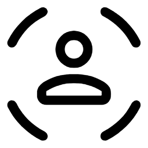 Sensor Occupied Icon from Rounded Line - Material Symbols Set