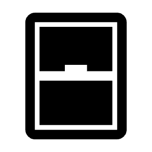 Sensor Window Fill Icon from Rounded Fill - Material Symbols Set