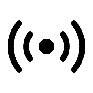 Sensors Fill Icon from Rounded Fill - Material Symbols Set