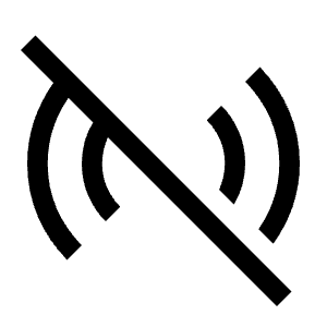 Sensors Off Icon from Sharp Line - Material Symbols Set