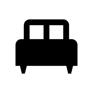 Single Bed Fill Icon from Outlined Fill - Material Symbols Set