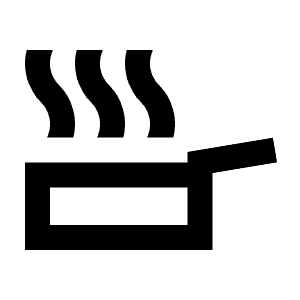 Skillet Icon from Sharp Line - Streamline Material Free Set