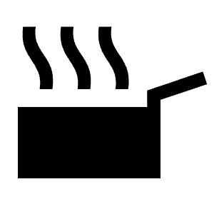 Skillet Fill Icon from Sharp Fill - Material Symbols Set