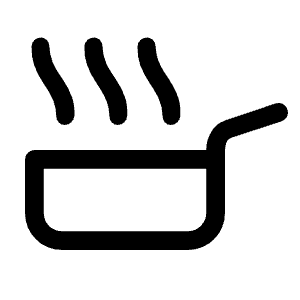 Skillet Icon from Rounded Line - Material Symbols Set