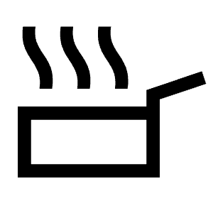 Skillet Icon from Sharp Line - Material Symbols Set