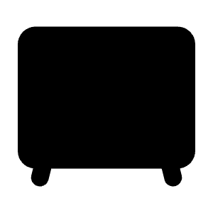 Tv Gen Fill Icon from Rounded Fill - Streamline Material Free Set