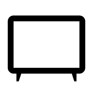 Tv Gen Icon from Outlined Line - Material Symbols Set