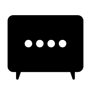 Tv With Assistant Fill Icon from Rounded Fill - Material Symbols Set