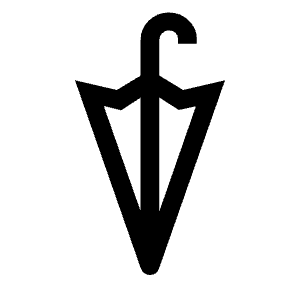 Umbrella Icon from Outlined Line - Material Symbols Set