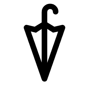 Umbrella Fill Icon from Rounded Fill - Material Symbols Set