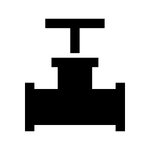 Valve Fill Icon from Sharp Fill - Material Symbols Set