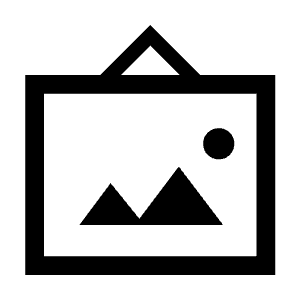 Wall Art Icon from Sharp Line - Material Symbols Set