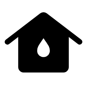 Water Damage Fill Icon from Rounded Fill - Material Symbols Set
