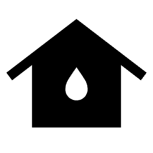Water Damage Fill Icon from Sharp Fill - Material Symbols Set