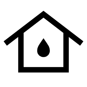 Water Damage Icon from Sharp Line - Material Symbols Set