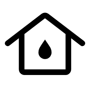 Water Damage Icon from Rounded Line - Material Symbols Set