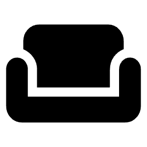 Weekend Fill Icon from Rounded Fill - Material Symbols Set