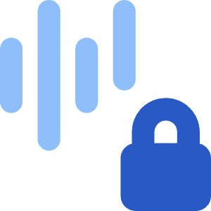 Voice Activation Lock Privacy Icon from Core Flat Set